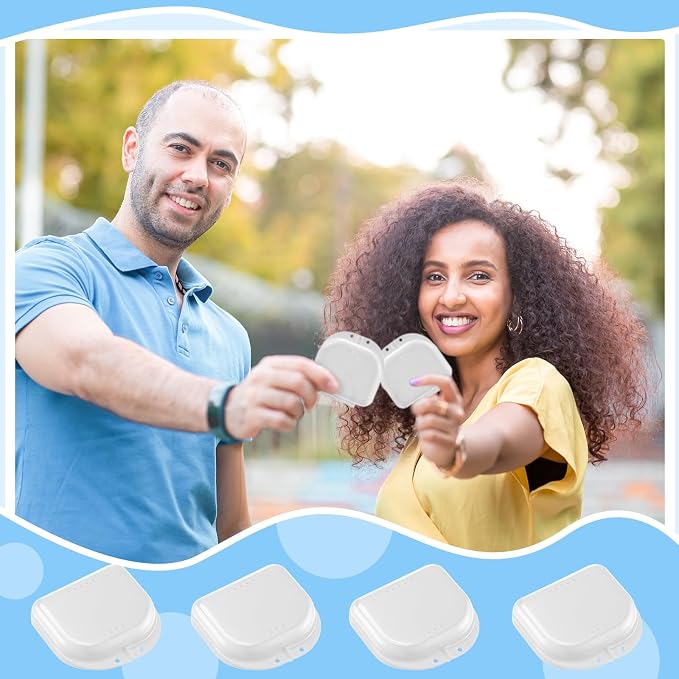 Sherr Dental Retainer Case with Holes,120 Pcs,White - Image 4