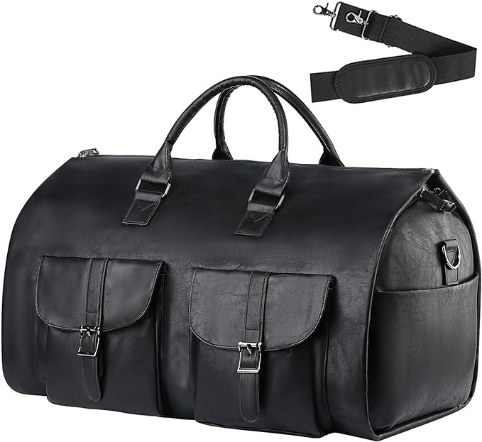seyfocnia Convertible Travel Garment Bag,Carry on Garment Duffel Bag for Men Women - 2 in 1 Hanging Suitcase Suit Business Travel Bag by Seyfocnia