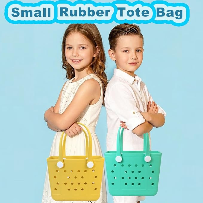 Rubber Beach Bag for Women, Waterproof Travel Tote Bags for Beach | Waterproof Sand-proof Tote Bags with Zipper Pocket, Durable Lightweigh Tote Bag for Outdoor - Image 7