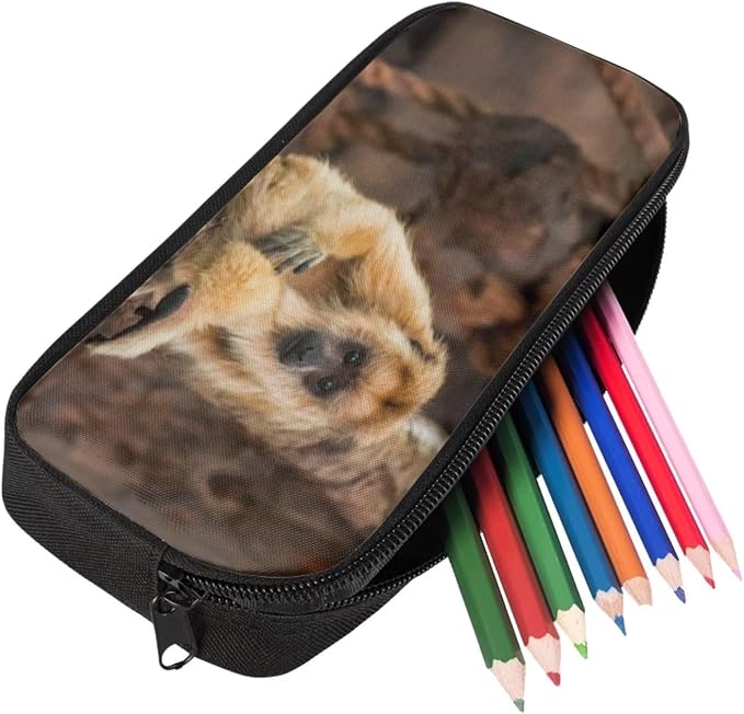 Kids Novelty Animal Backpack and Lunch Box for Boys Girls Student Lightweight 17 Inch School Howler Monkey Backpack with Lunch Bag Pencil Case Kids Comfy Padded Black Large Bookbag - Image 5