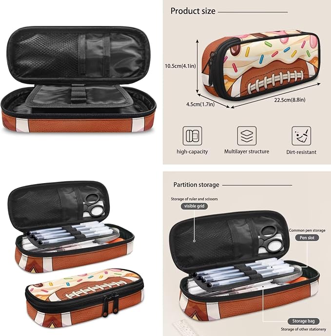 Sweetheart Print Backpack for Boys 4 Pack School Bag Rucksack with Reusable Lunch Bag Water Bottle Carrier Bag Pencil Case Set - Image 3