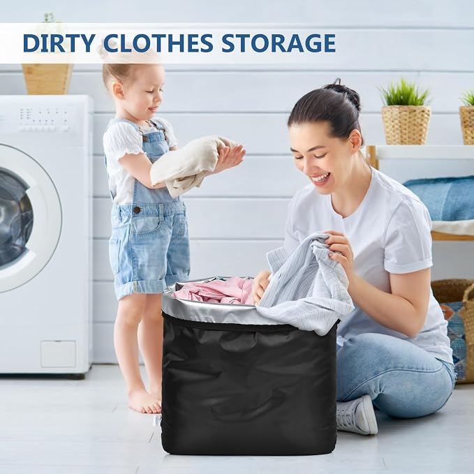 OTraki Travel Dirty Laundry Bag Waterproof Wet Clothes Bag 2 Pack Reusable Wet Bag Hanging Zipper Organizer Storage Bag for Gym Swimming Swimsuit Workout Yoga Beach Pool (20 x 24 inch) - Image 4