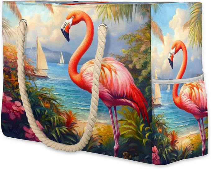 Large Beach Bag with Zipper Beach Bags for Women Water Resistant Swim Pool Bag by Unknown