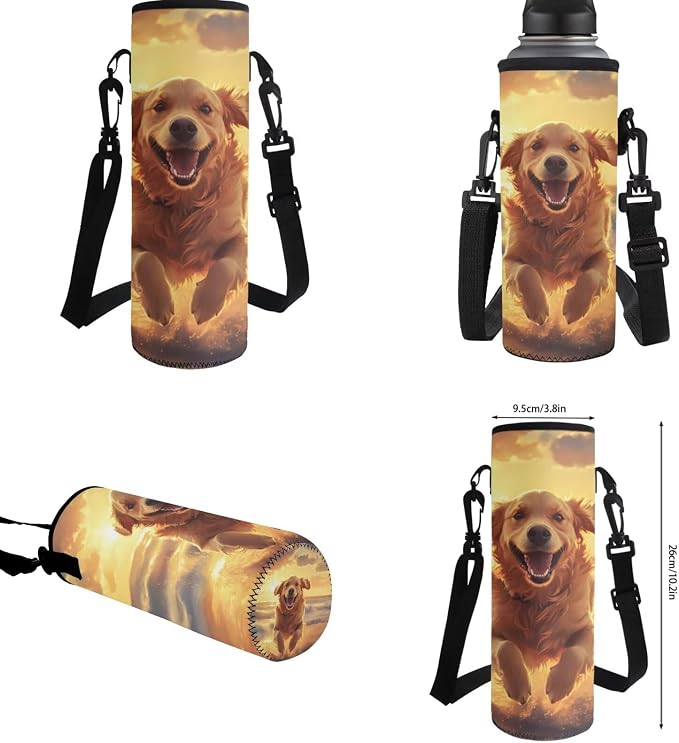 Girls Backpacks Ages 8-10 6-8 Cute Golden Retriever Backpacks for Boys with Lunch Box 4 Piece School Bag Set 17 inch Kids Bookbag with Adjustable Starps Teens Back Pack Daypack - Image 6