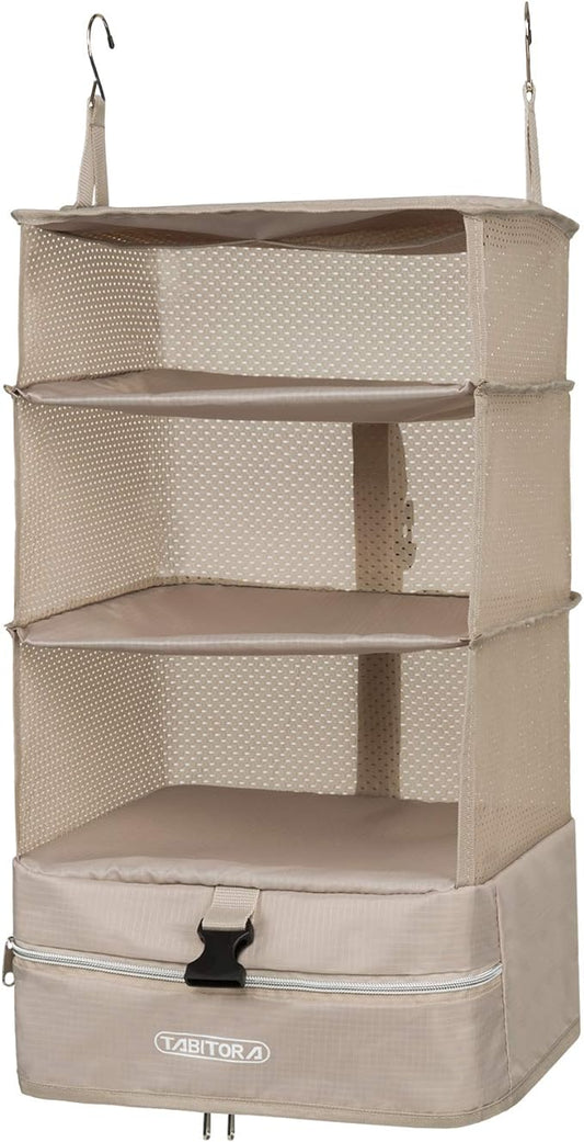 TABITORA Portable Hanging Travel Shelves Bag Packing Cube Organizer Suitcase Storage Large Capacity by TABITORA%EF%BC%9ANewStart%EF%BC%8CNewLife
