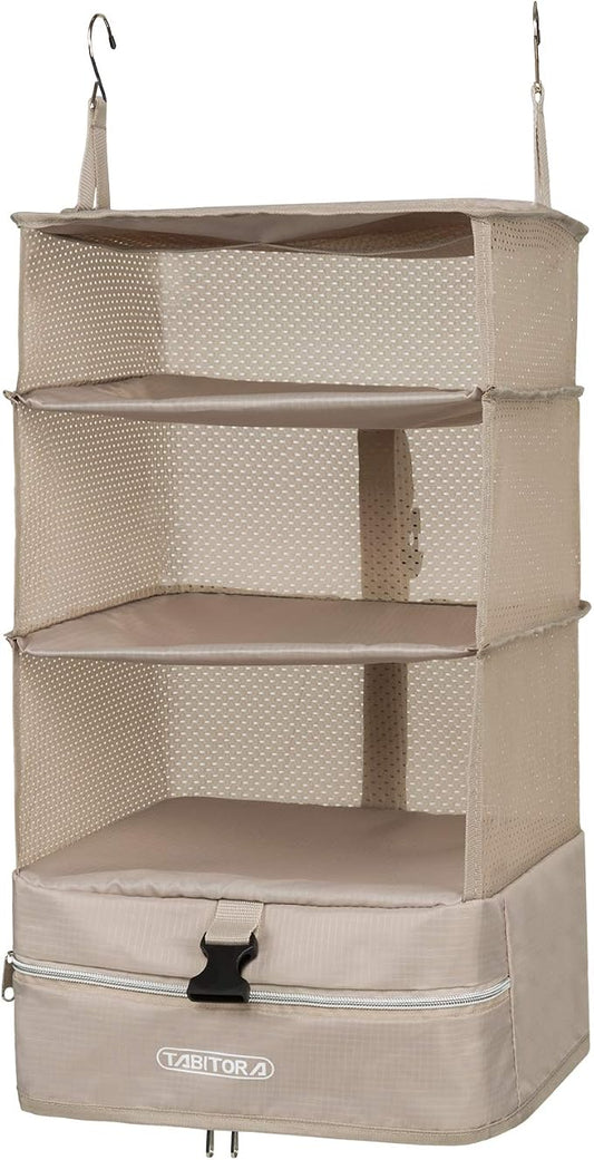 TABITORA Portable Hanging Travel Shelves Bag Packing Cube Organizer Suitcase Storage Large Capacity by TABITORA%EF%BC%9ANewStart%EF%BC%8CNewLife