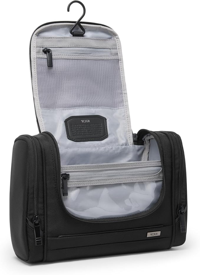 TUMI - Alpha Hanging Travel Kit - Toiletries and Cosmetics Organizer - Travel Essentials Bag with Hooks & Pockets - Midnight Black - Image 2
