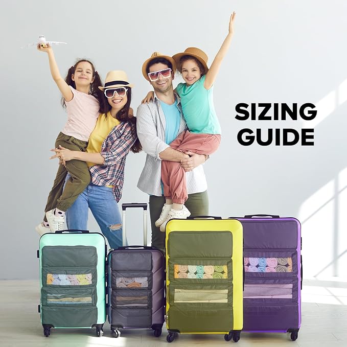 Suitcase Organizer, Travel Luggage Organizer Hanging Shelves Packing Cube Closet/Collapsible Portable Travel Organizer for Carry-on - Image 8