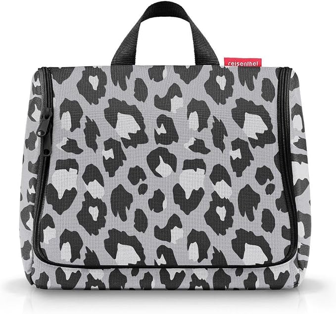 reisenthel Toiletbag XL Practical Toiletry Bag with Hook, Water-Repellent Material, Leo Nero, 28 cm, Toilet bag XL Leo Nero by reisenthel%C2%AE