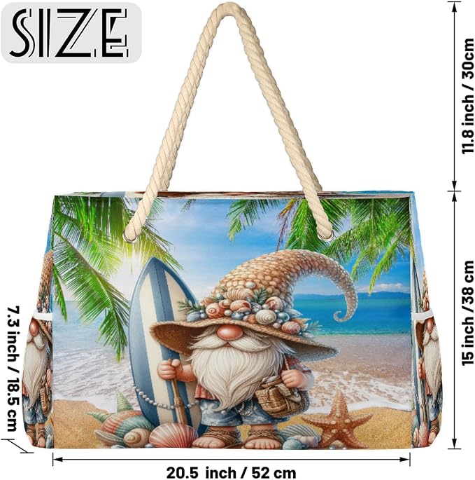Large Beach Bag with Zipper Beach Bags for Women Water Resistant Swim Pool Bag - Image 4