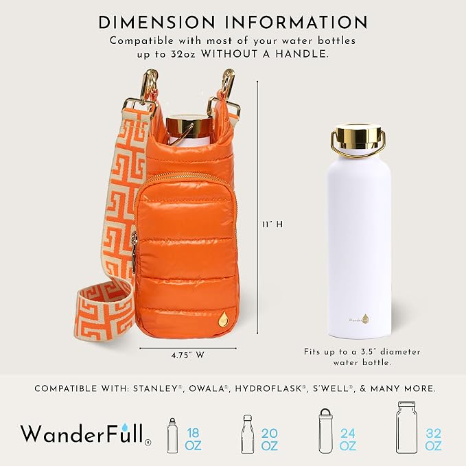 WanderFull Original HydroBag Crossbody Water Bottle Holder with Phone Pocket, Fits Water Bottles up to 32 oz - Image 5