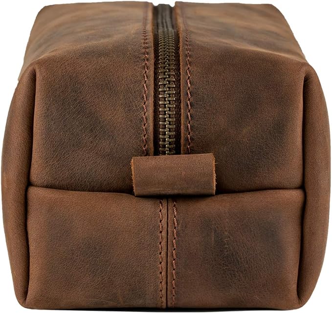 Londo Genuine Leather Travel Toiletry, Makeup, Shaving Organizer Bag - Dopp Kits - Unisex - Image 3