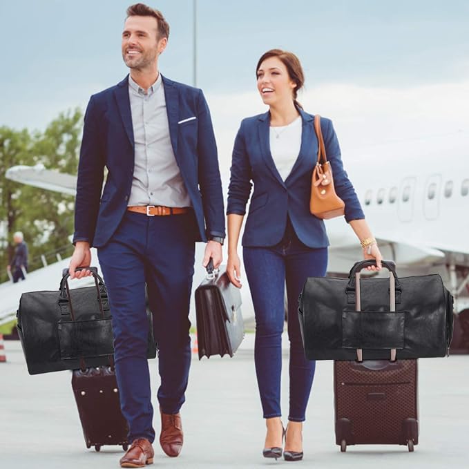 seyfocnia Convertible Travel Garment Bag,Carry on Garment Duffel Bag for Men Women - 2 in 1 Hanging Suitcase Suit Business Travel Bag - Image 3