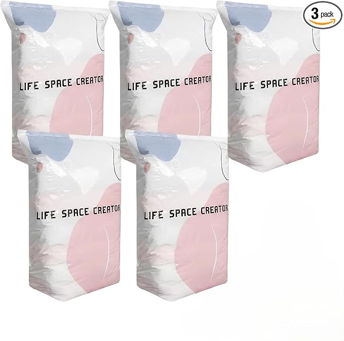Pump-Free Compression Bags, Jumbo Airtight Storage for Comforters & Bedding (5 PCS, Large) by Unknown