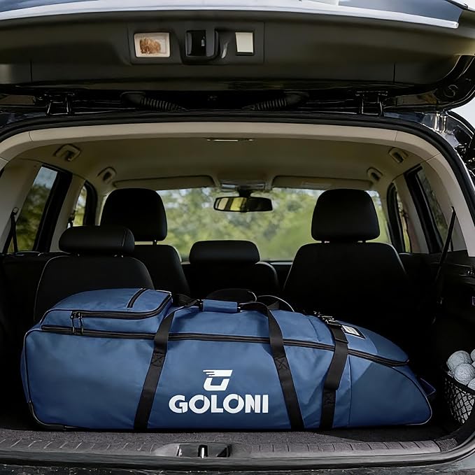 Goloni Golf Travel Bag with Wheels, Airline Golf Travel Case, Padded Rolling Golf Bag with Shoe Compartment - Image 7