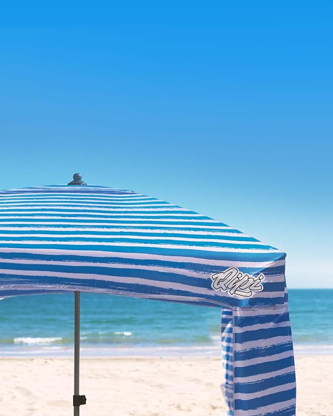 Qipi Beach Cabanas for Sand, Beach Canopy with Sandbags & Side Wall for Family, Easy Set Up Sun Shelter, UPF 50+ UV Protection with Roof Vent - Image 3