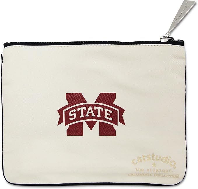 catstudio Mississippi State University Collegiate Zipper Pouch Purse | Holds Your Phone, Coins, Makeup, Dog Treats, & Tech Tools - Image 2