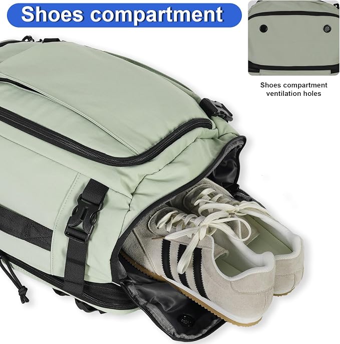 Carry On Travel Backpack Flight Approved Laptop Backpack for Women Men | Personal Item Travel Bag, Casual Weekender Daypack with Wet Pocket for Business, Hiking - Image 4