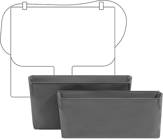Purse Organizer Insert for HERMES Constance 19 Handbag,Custom Fit Inside Premium Slate Gray Lightweight WaterResistant Tote Bag Insert Accessories by FANJIProject