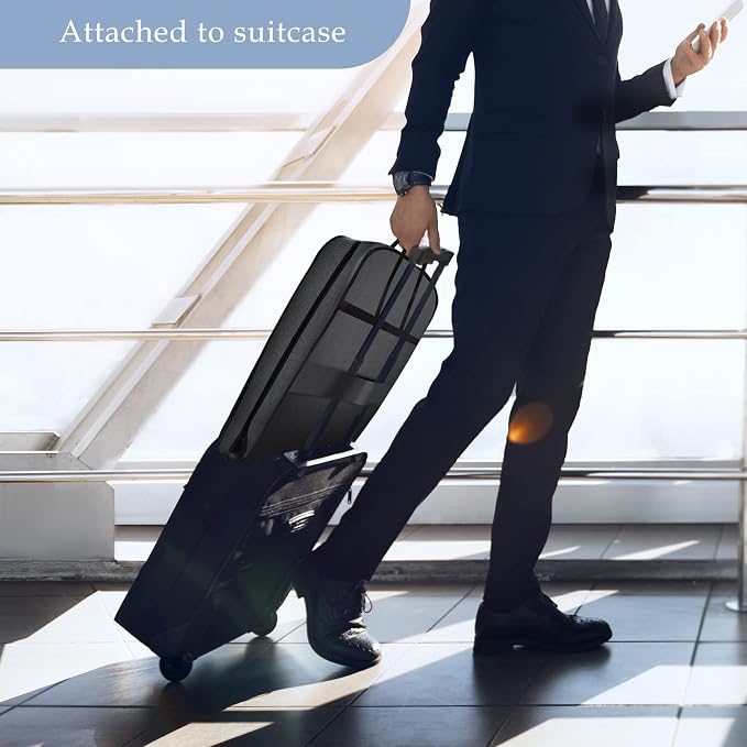 Limoomil Heavy Duty Waterproof Garment Bag for Travel, Tear Resistance Suit Bag for Men Travel for Suits, Tuxedos, Coats, Uniform. 42 inch, Darkgrey, 2 Pack.… - Image 3