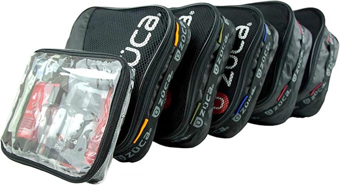 ZUCA Pro - Black Standard Packing Utility Pouch Set - Durable, Spacious Cosmetic Storage Solution, Clear TSA Approved Toiletry Bag For Travel & Professional Use by ZUCA