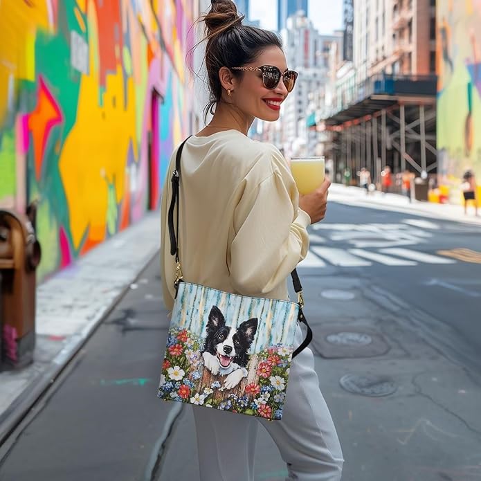 HUGS IDEA Boho Bags for Women Leather Handbag Shoulder Bucket Crossbody Purse - Image 2