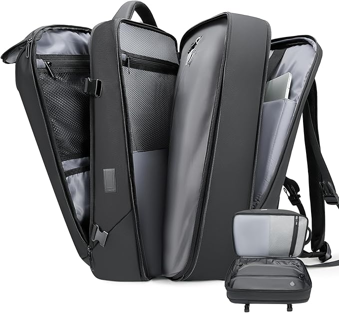 TANGCORLE Vacuum-Compressed Travel Backpack: Expandable, Airline-Approved Laptop Backpack—Unisex Business Backpack by TANGCOREL