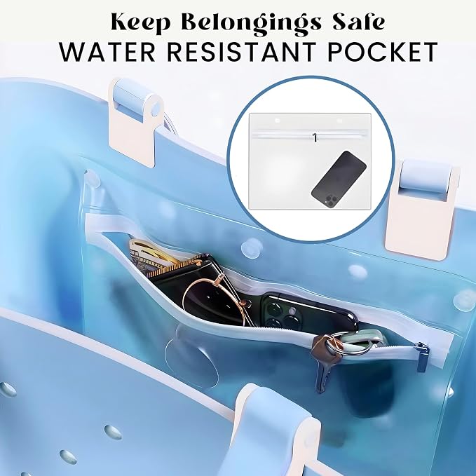 Extra Large Rubber Tote Bag for Beach, Pool, Boat. Waterproof, Lightweight- Parent - Image 6