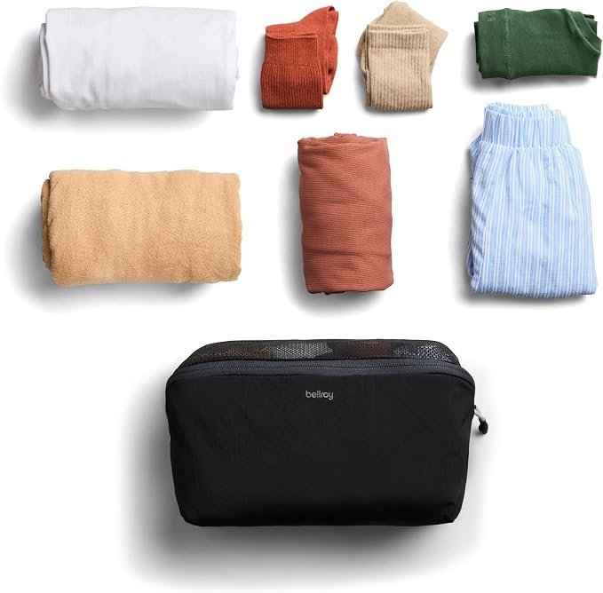 Bellroy Packing Cube 4L (Organizer Packing Pouch with Internal Zip Pocket and Durable, Lightweight Design) - Black - Image 7
