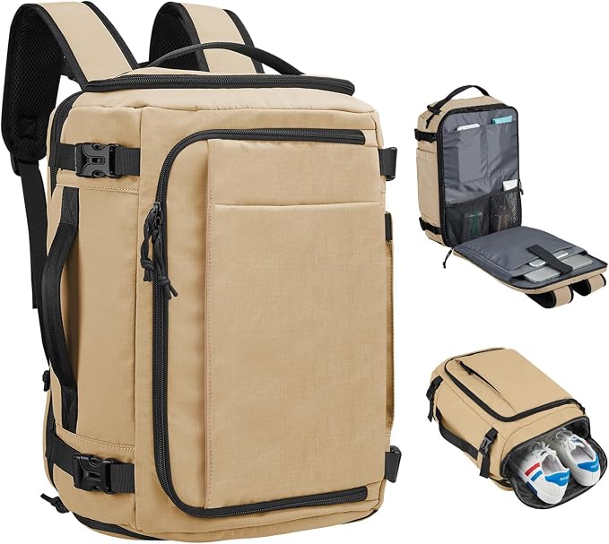 Carry On Travel Backpack Flight Approved Laptop Backpack for Women Men | Personal Item Travel Bag, Casual Weekender Daypack with Wet Pocket for Business, Hiking by TIDALFLASH