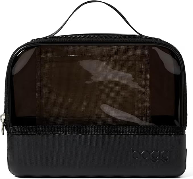 BOGG BAG Boggs n Ends Travel Organizer Pouch – 9” x 3” x 7” – Durable, Washable, Tip-proof – Compact Cosmetics Case (LBD Black) by BoggBag