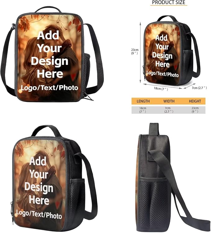 Customized Backpack for Girls Boys Backpack with Lunch Box Water Bottle Holder with Strap and Zipper Pencil Case 4PCS Set Bookbag with Compartments for School Teens 17 inch Sturdy School Bag - Image 5