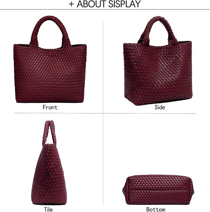JINMANXUE Fashion Woven Bag Shopper Bag Travel Handbags and Purses Women Tote Bag Large Capacity Shoulder Bags - Image 7