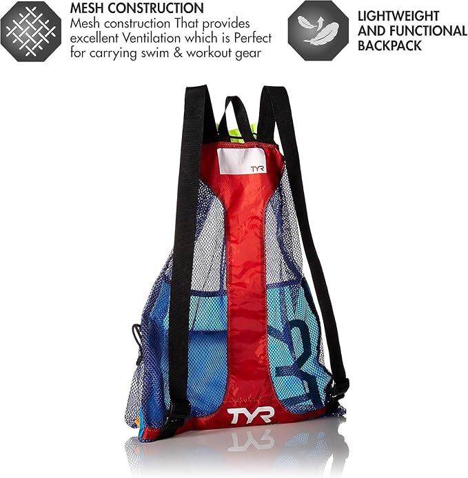 TYR LBMMB360ALL Big Mesh Mummy Backpack BLK/WHT All - Image 5