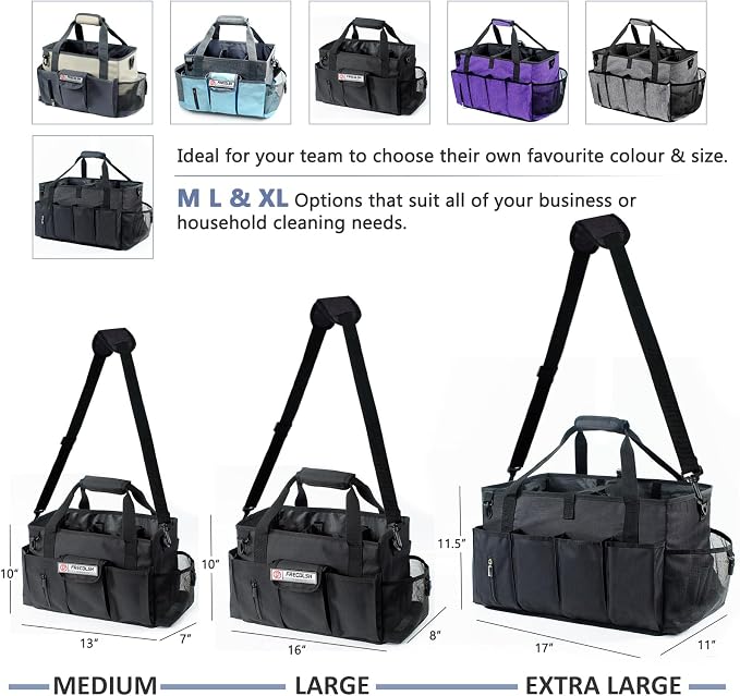 Cleaning Caddy for Cleaning Suppliers Organizer with Pockets for House Cleaning Essentials, Cleaning Organizer, Wearable Cleaing Bag Tote, Storage Caddy for Housekeeping - Image 7