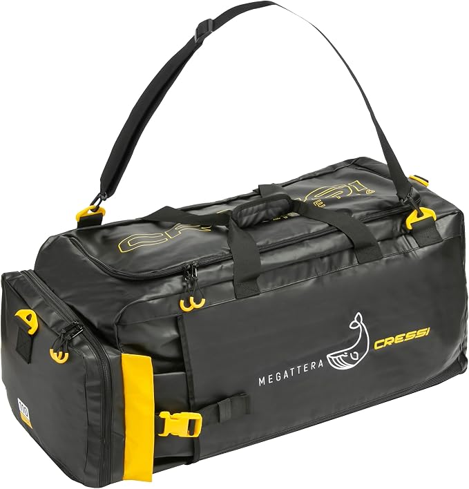 Cressi Waterproof 110 liter Duffel Bag - Adjustable Shoulder Strap - Equipment Protection for Outdoor Activities, Water Sport, Boating, Scuba Diving - Megattera: Designed in Italy by Cressi by Unknown