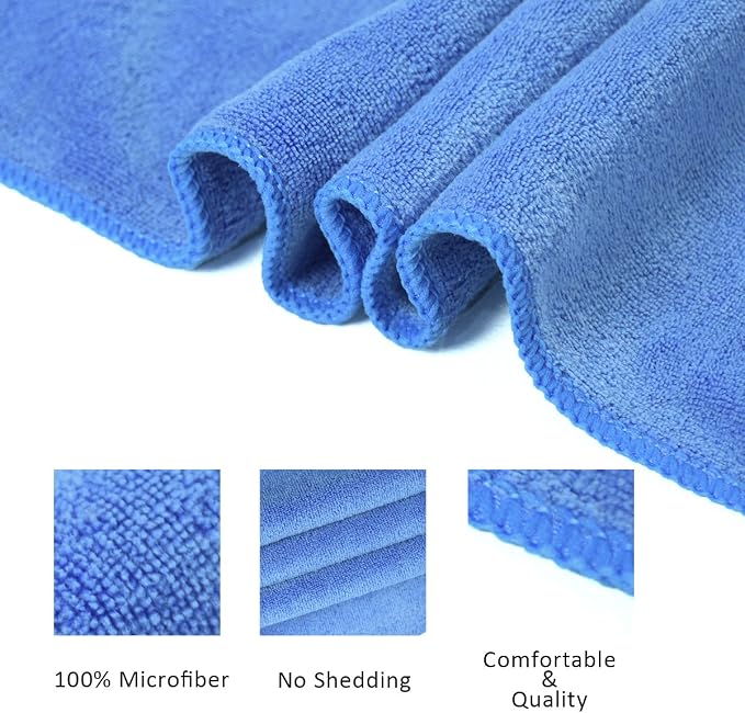 JML Microfiber Towels, Bath Towel Set (6 Pack, 27" x 55") - Extra Large, Soft, Absorbent, Fast Drying Bathroom Towel for Shower, Swimming, Fitness, Sport, Yoga, Peach/Grey/Blue - Image 3