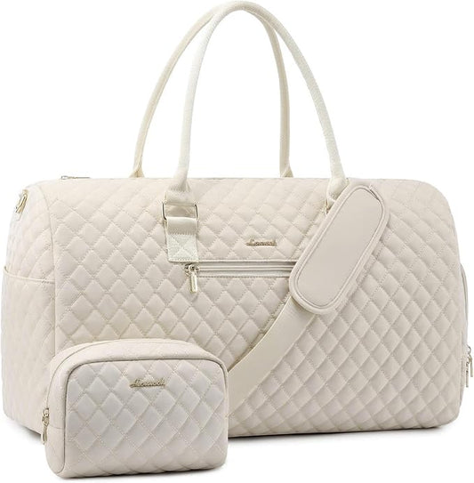 LOVEVOOK Travel Duffle Bag, Weekender Bag for Women with Toiletry Bag, Carry on Overnight Bag with Shoe Compartment, Gym Duffel Bag with Wet Pocket, Mommy Hospital Bags for Labor and Delivery by LOVEVOOK