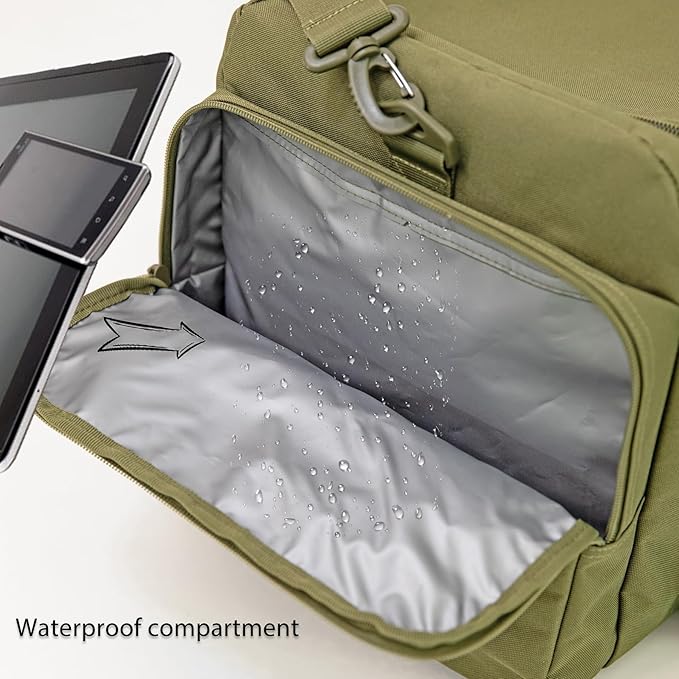 APRILBAY Super Quality 60L Large Duffel Travel Bag Luggage Foldable Bag Cargo Sport Gear Equipment Skiing Hardware Bag Heavy Duty& Durable(Dark Green) - Image 5