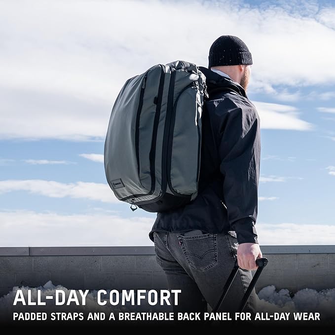 WANDRD TRANSIT Travel Backpack (35L): Expandable Carry-On Travel Backpack – Weather-Resistant, Laptop Compartment, Dual Side Access & Camera Cube Compatible Adventure Bag - Image 5