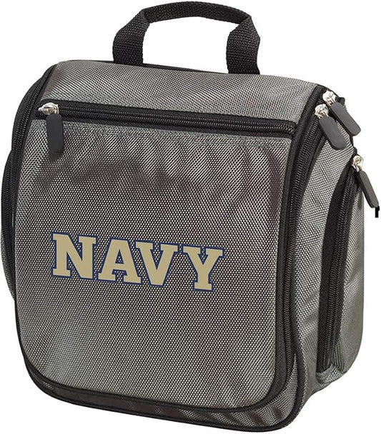 Broad Bay Naval Academy Toiletry Bags Or Hanging United States Naval Academy Shaving Kits for Men Official USNA Dopp Kit (Gray) by BroadBayPersonalizedGifts