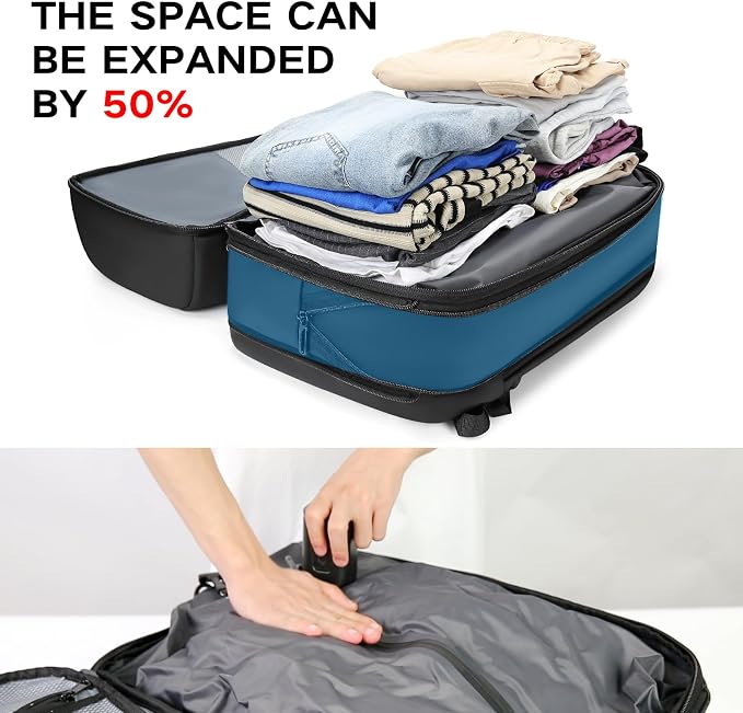 TANGCORLE Vacuum-Compressed Travel Backpack: Expandable, Airline-Approved Laptop Backpack—Unisex Business Backpack - Image 2