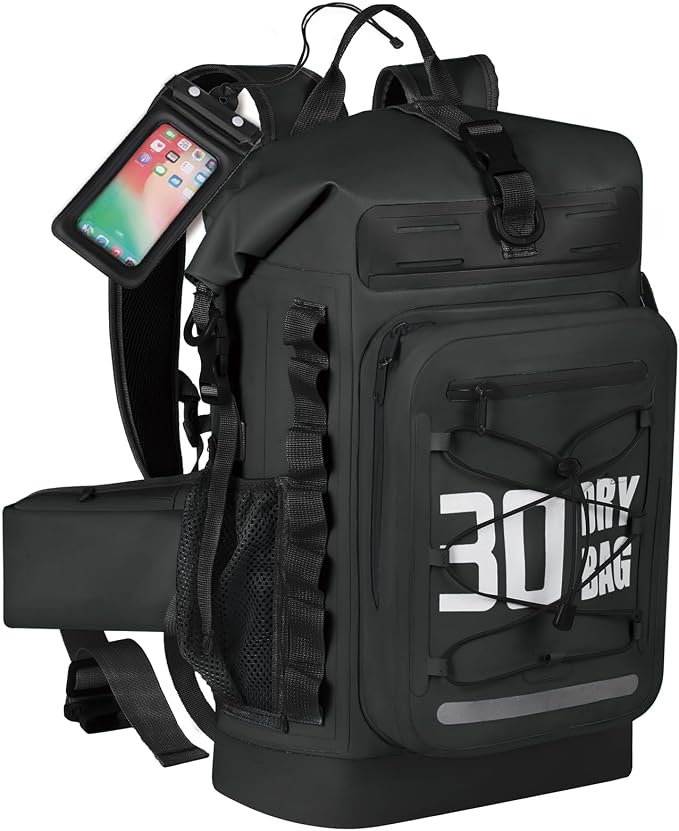 MORXPLOR Dry Bag Waterproof,5L/10L/20L/30L/40L/55L Roll Top Dry Bag Backpack with WaterProof Phone Case for Swim,Kayak by MORXPLOR