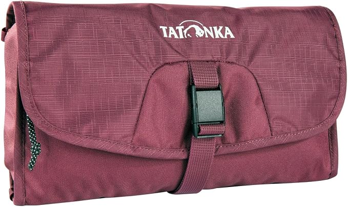 Tatonka Flat Cosmetic Bag with Hanging Hook and Multiple Compartments by Tatonka