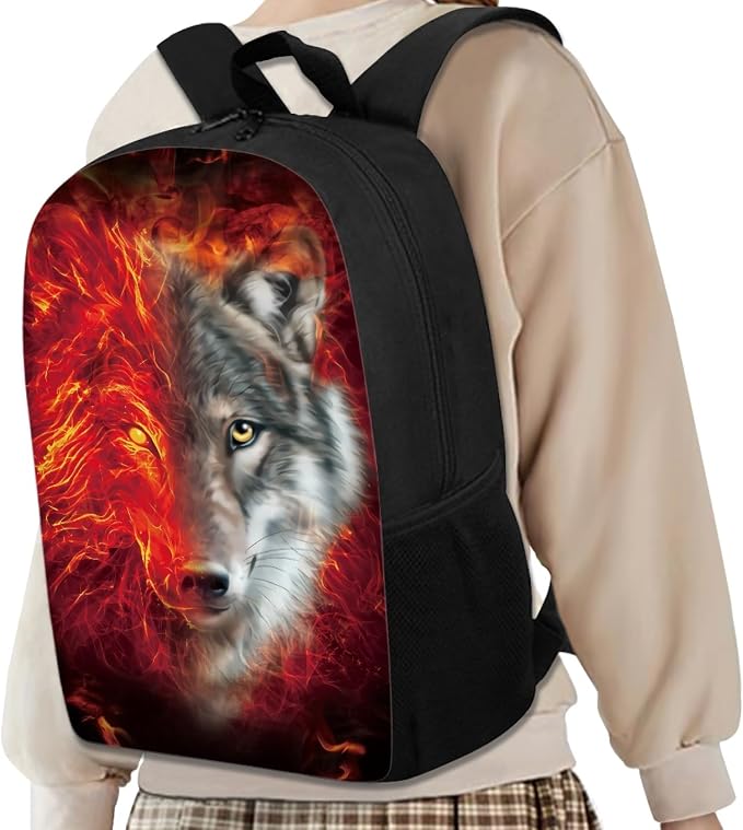 AFPANQZ Kids Backpack 3 Pieces Set Large Capacity School Bags with Heat Insulated Lunch Bags Small Pencil Bags 3 Pack - Image 3