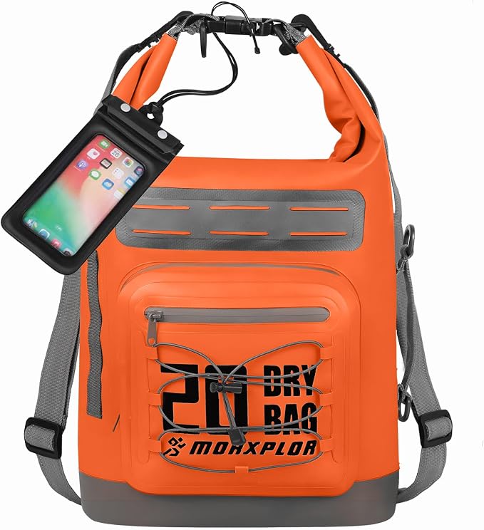 MORXPLOR Dry Bag Waterproof,5L/10L/20L/30L/40L/55L Roll Top Dry Bag Backpack with WaterProof Phone Case for Swim,Kayak by MORXPLOR