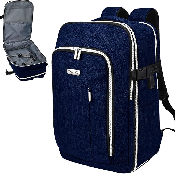 Personal Item Travel Carry On Luggage Backpack for Women Men Flight Approved Casual Weekender Laptop Bag for College Business Outdoors Hiking Water Resistant Lightweight Daypack with USB Charging Port - Image 9