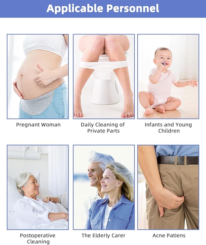 Hibbent Portable Bidet Sprayer and Travel Bidet with Hand Held Bidet Bottle for Personal Cleansing Use Extended Nozzle - Personal Hygiene Care Toilet Bidet Shower/Bathroom Bidet Spray -21.8oz(620ml)