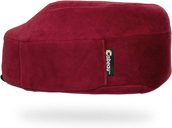 Cabeau Evolution Memory Foam Travel Pillow - The Best Neck Pillow with 360 Head & Neck Support - Red - Image 2