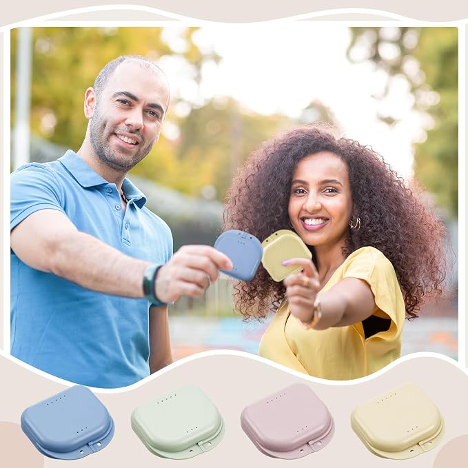Sherr Dental Retainer Case with Holes,120 Pcs,12 Morandi Color - Image 4